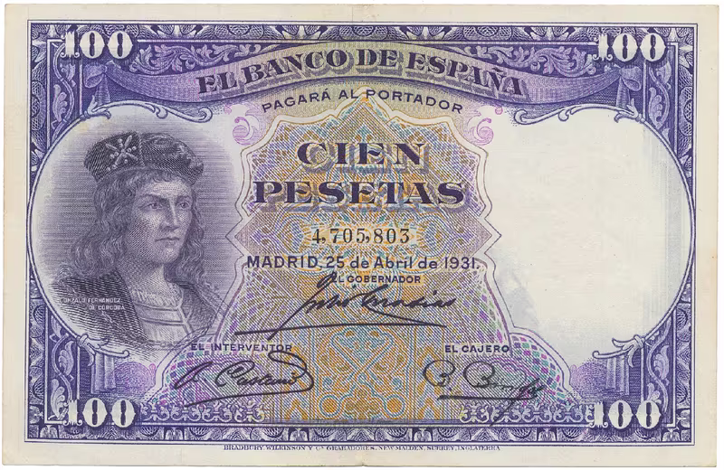 Španělsko, 100 Pesetas 1931, P.83