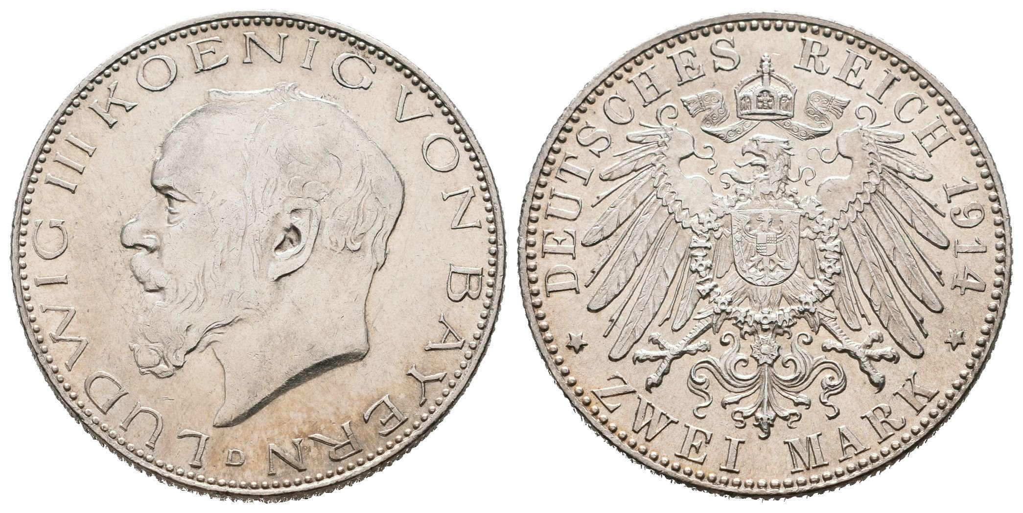 Bavorsko, 2 Marka 1914 D
