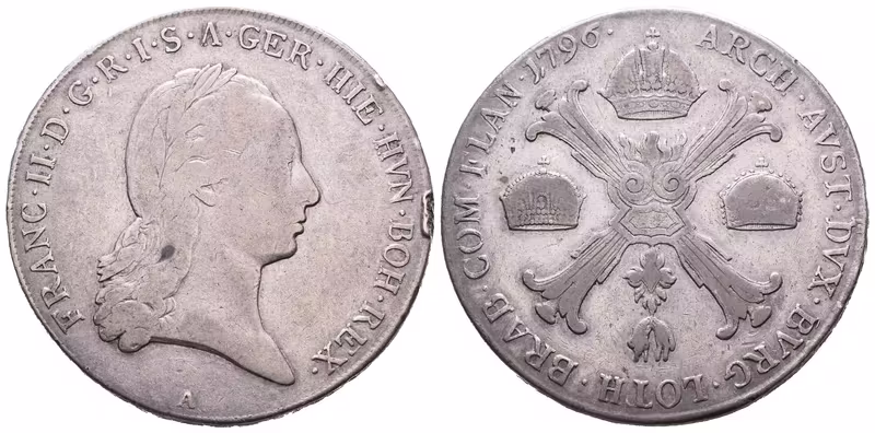František II., Tolar křížový 1796 A, Vídeň