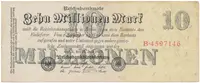 Německo, 10 Millionen Mark 1923, Ro.95