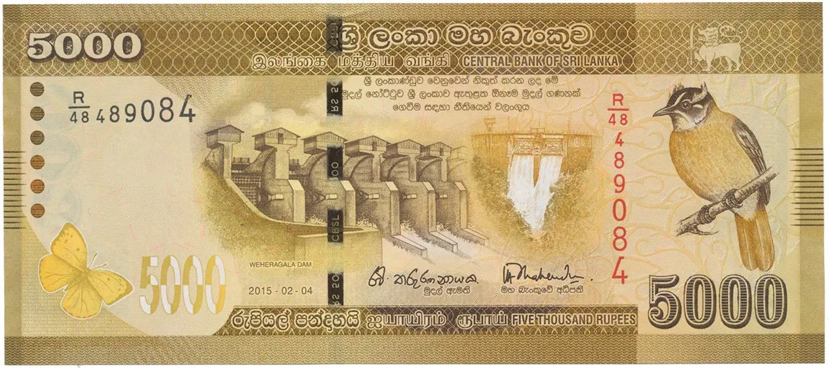Srí Lanka, 5000 Rupees 2015, P.128c