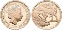 Gibraltar, 1/4 Sovereign 2021