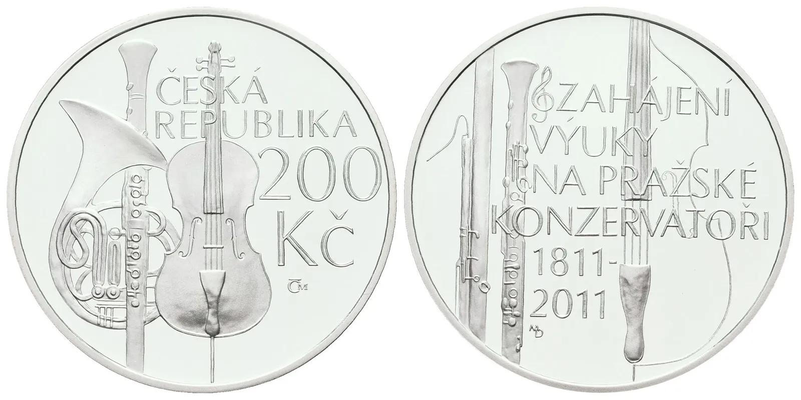 200 Kč 2011 - Pražská konzervatoř, PROOF