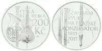 200 Kč 2011 - Pražská konzervatoř, PROOF