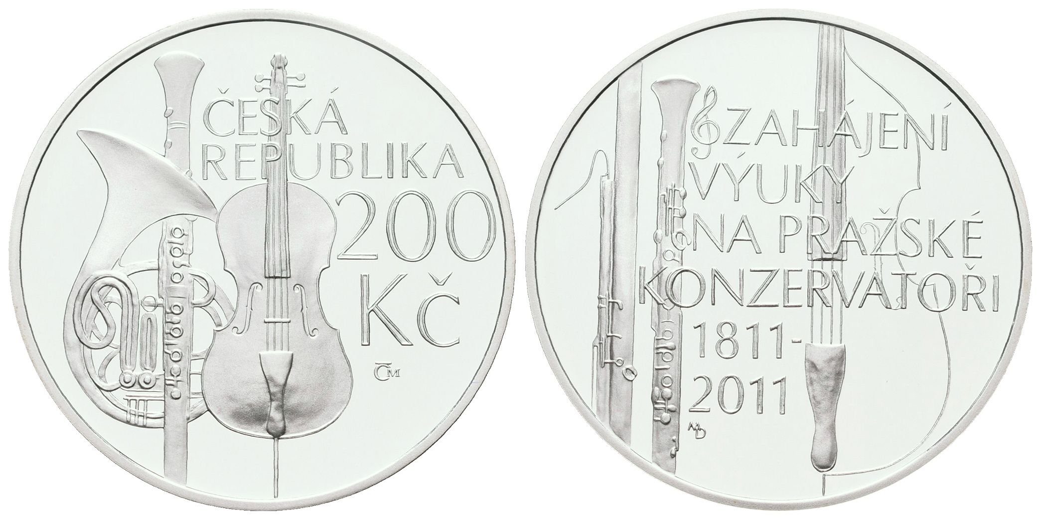 200 Kč 2011 - Pražská konzervatoř, PROOF