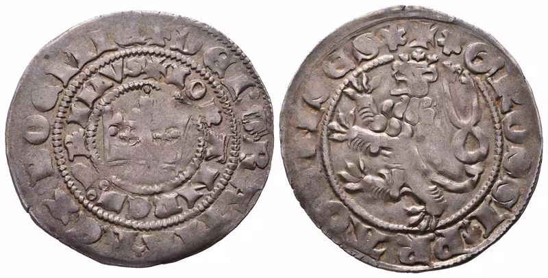 Jan Lucemburský, Pražský groš, Castelin 36