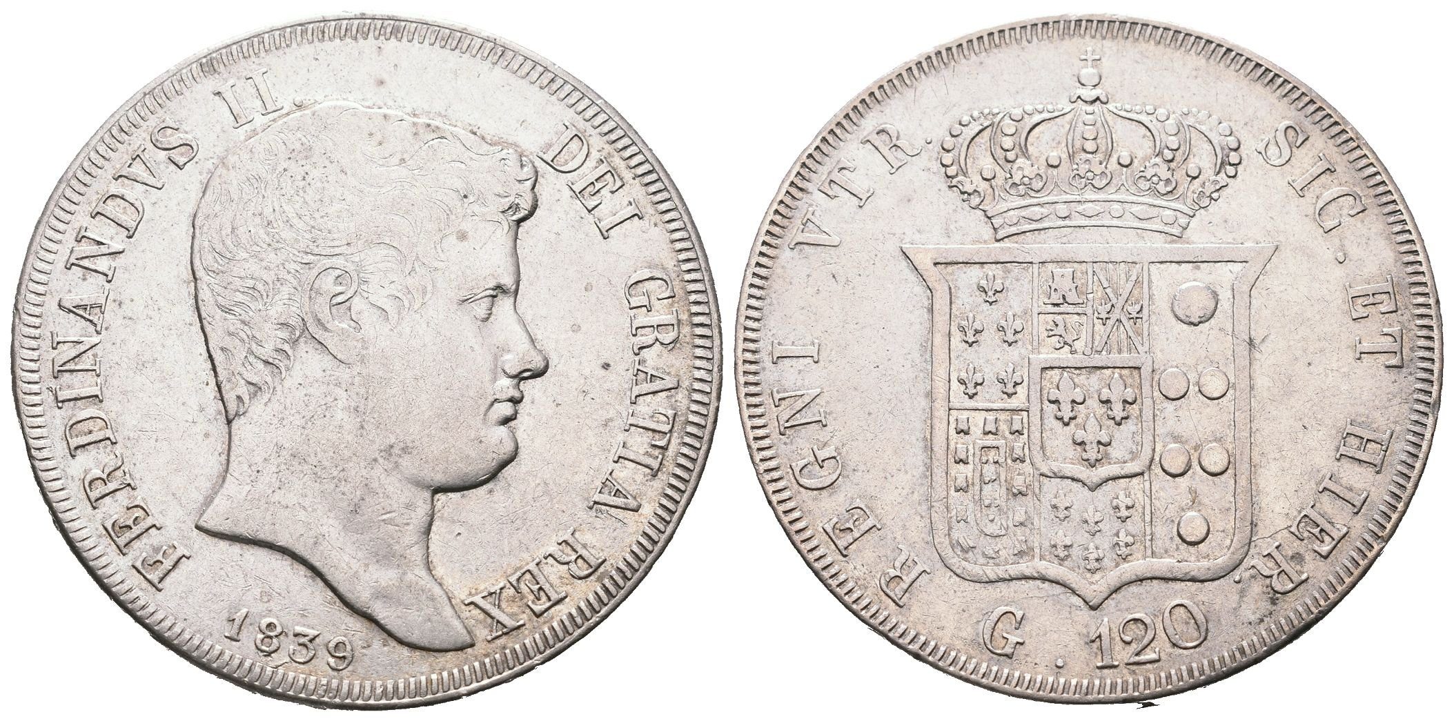 Itálie - Neapol a Sicílie, 120 Grana 1839