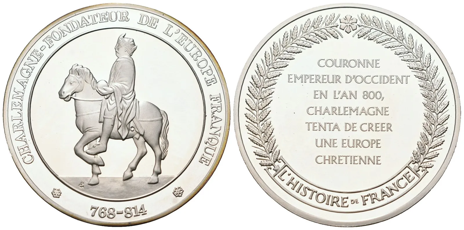 Francie - AR Medaile b.l. - Charlemagne
