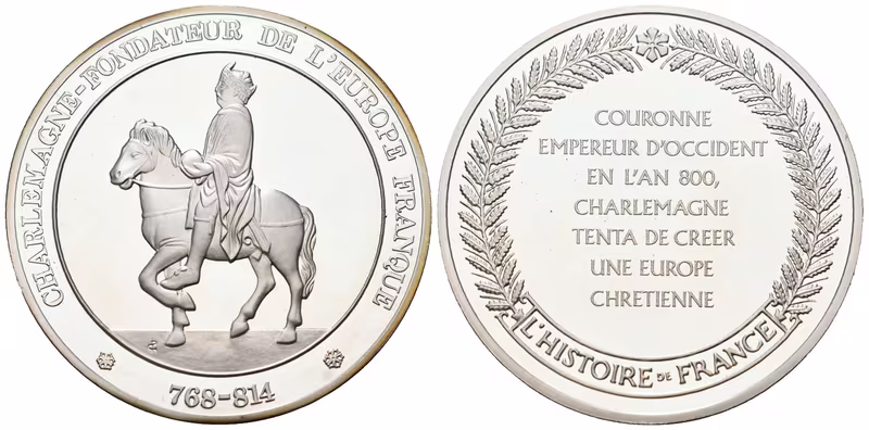 Francie - AR Medaile b.l. - Charlemagne
