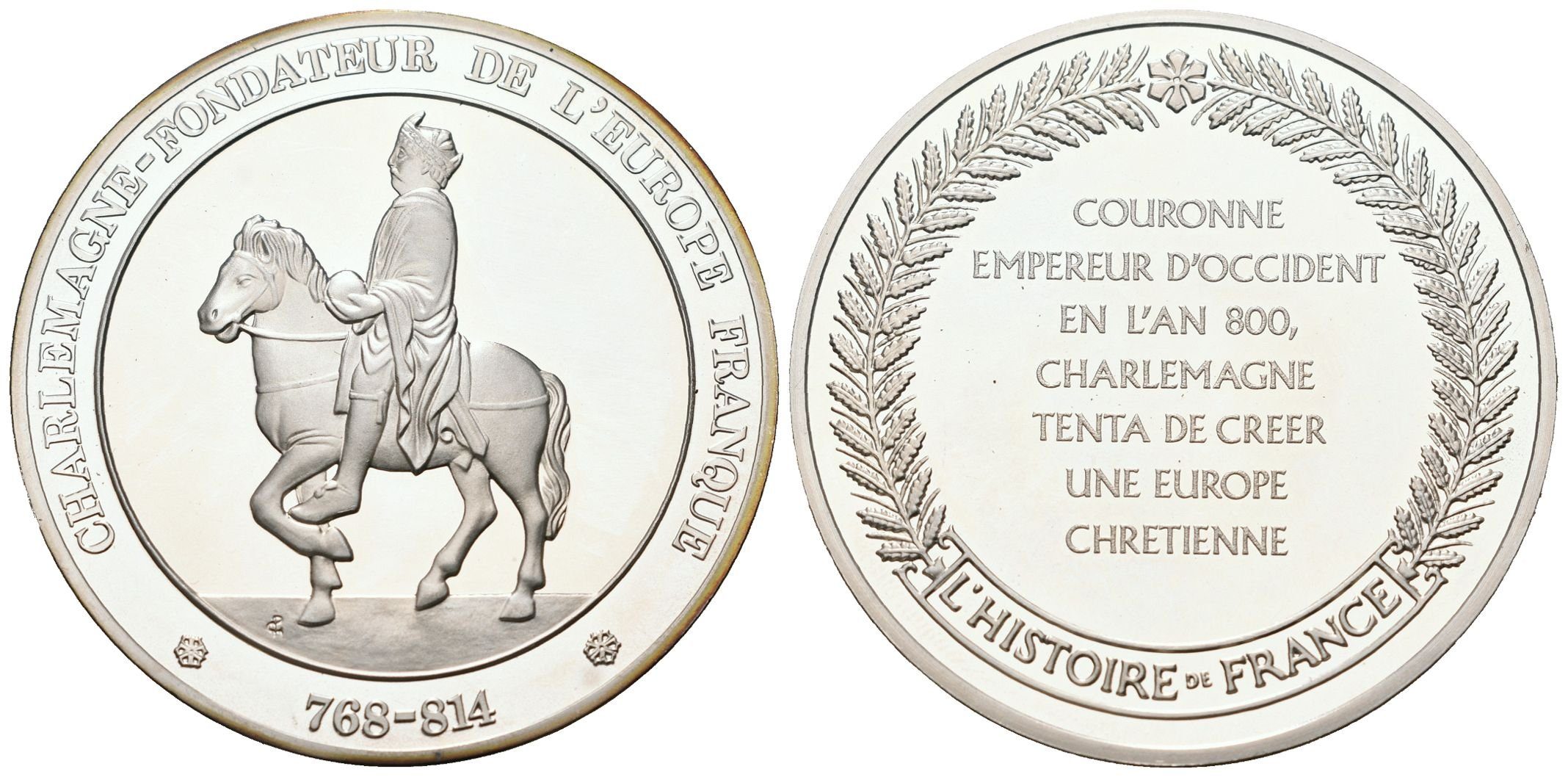 Francie - AR Medaile b.l. - Charlemagne