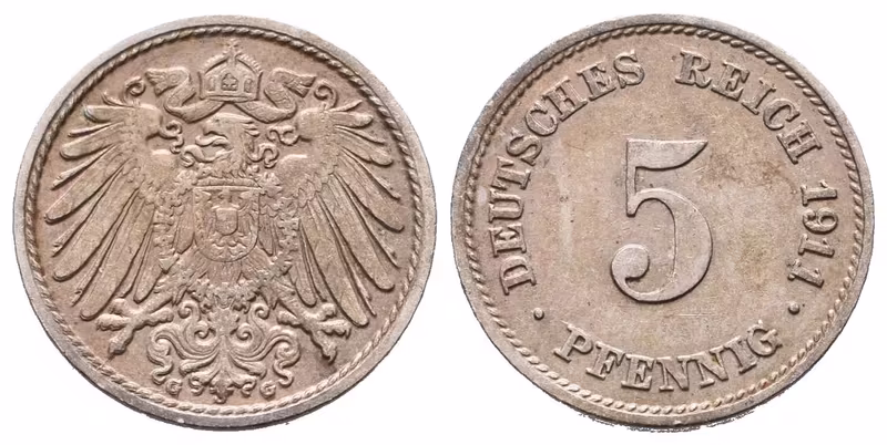 5 Pfennig 1911 G