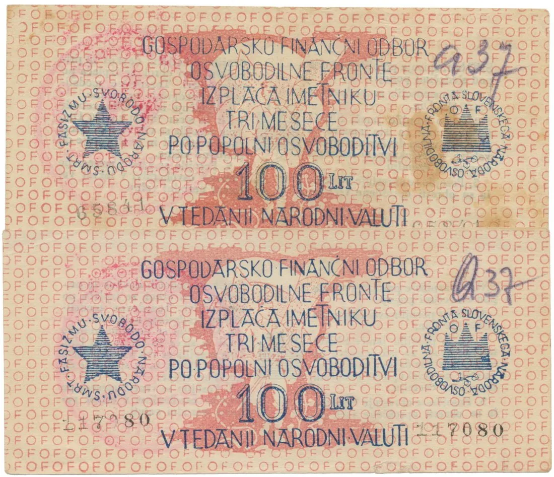 Slovinsko - hospodářsko-finanční oddělení osvoboditelské fronty — 1