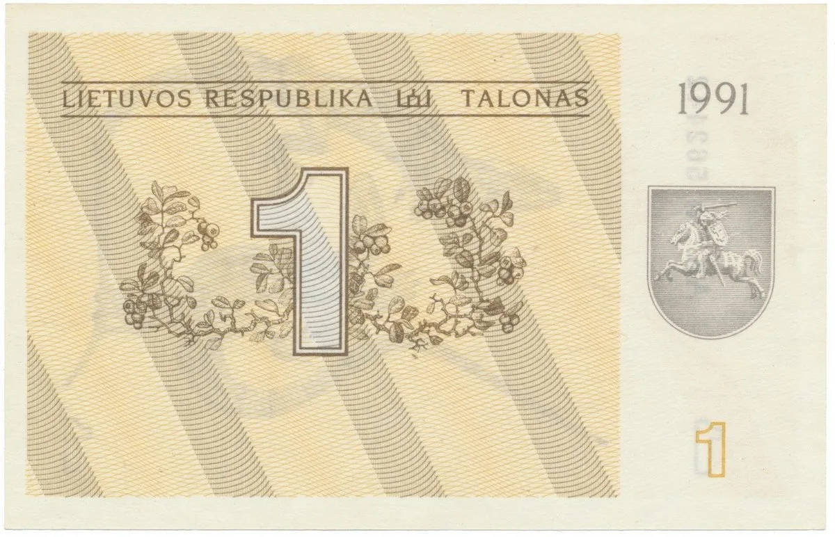Litva, 1 Talonas 1991, P.32a