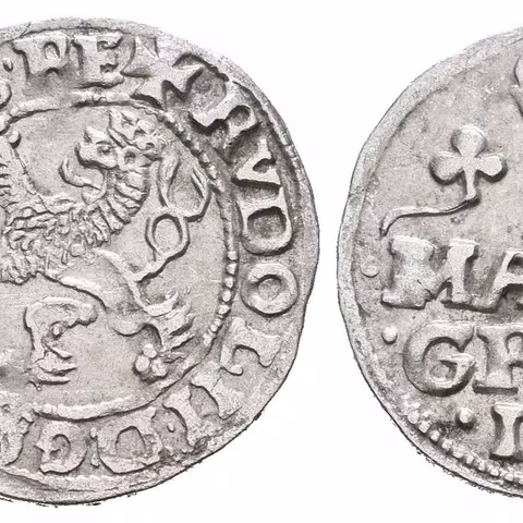 Malý groš 1581, Praha-Gebhart, HN.8a (opis 6b), velká koruna,