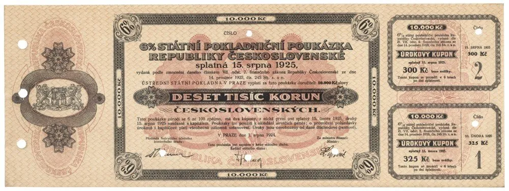 Státní pokladniční poukázky, 1919 - 1939 — 1
