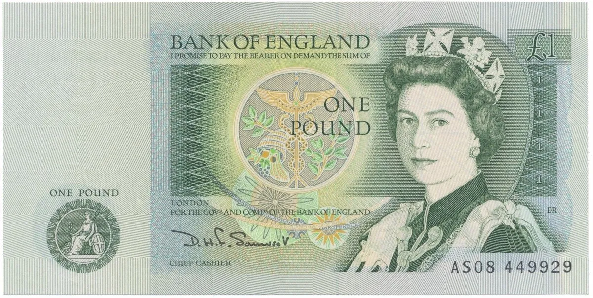 Velká Británie, 1 Pound (1981~1984), Somerset, P.377b