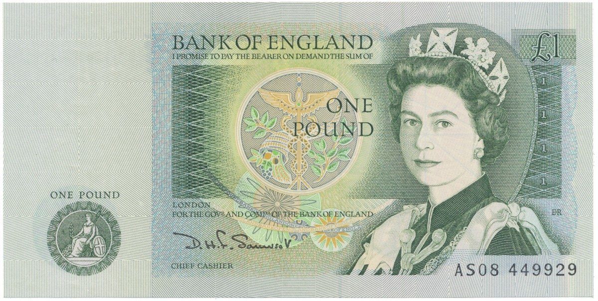 Velká Británie, 1 Pound (1981~1984), Somerset, P.377b