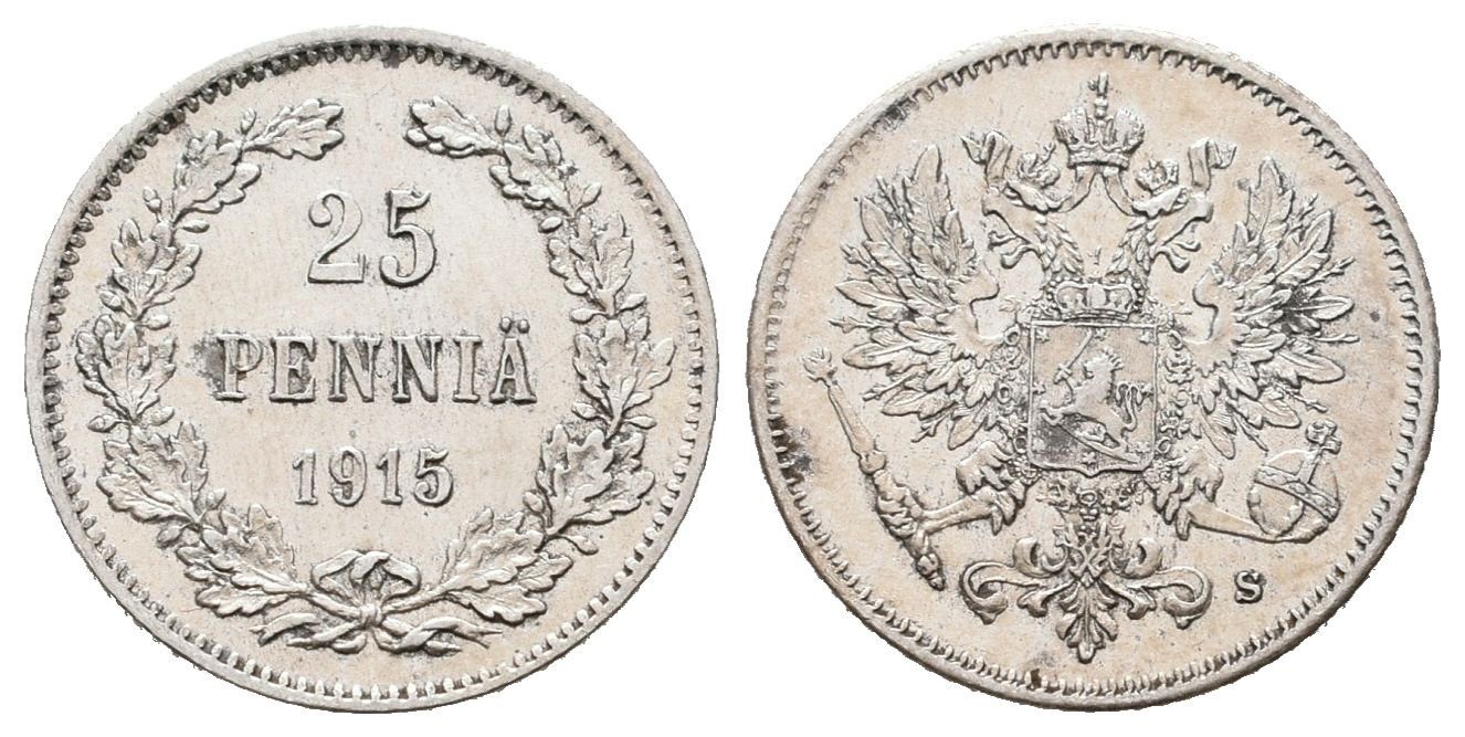 Finsko pod Ruskem, 25 Penniä 1915