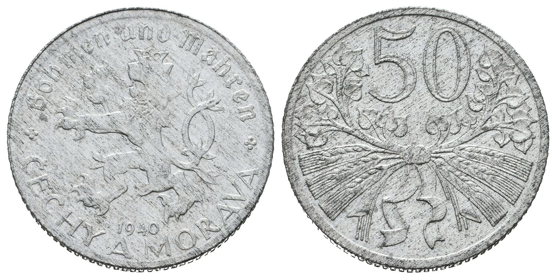 50 Haléř 1940, krásná zachovalost
