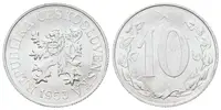 10 Haléř 1953, ražební lesk
