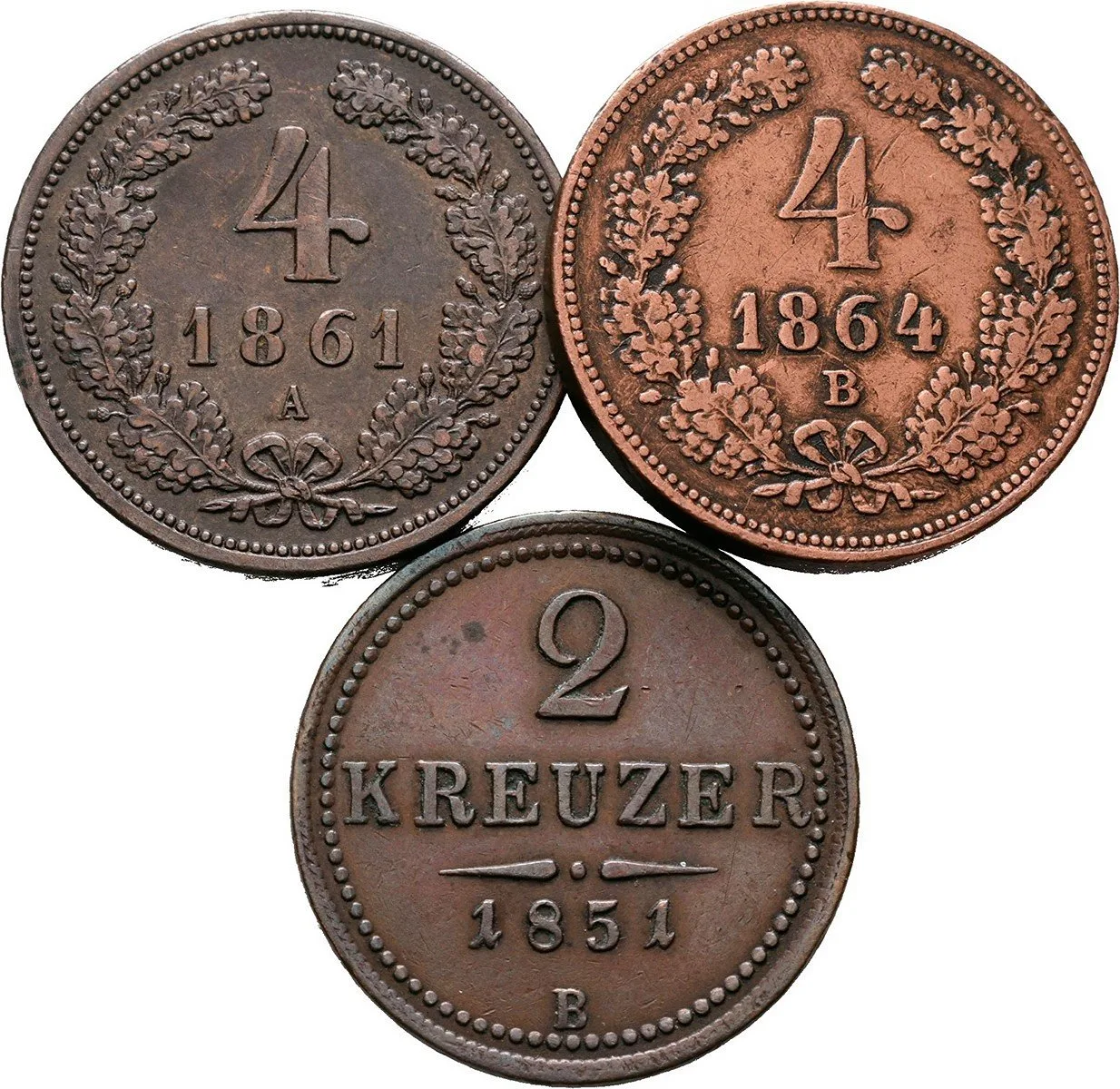 Konvenční měna, 1848 - 1857 — 1
