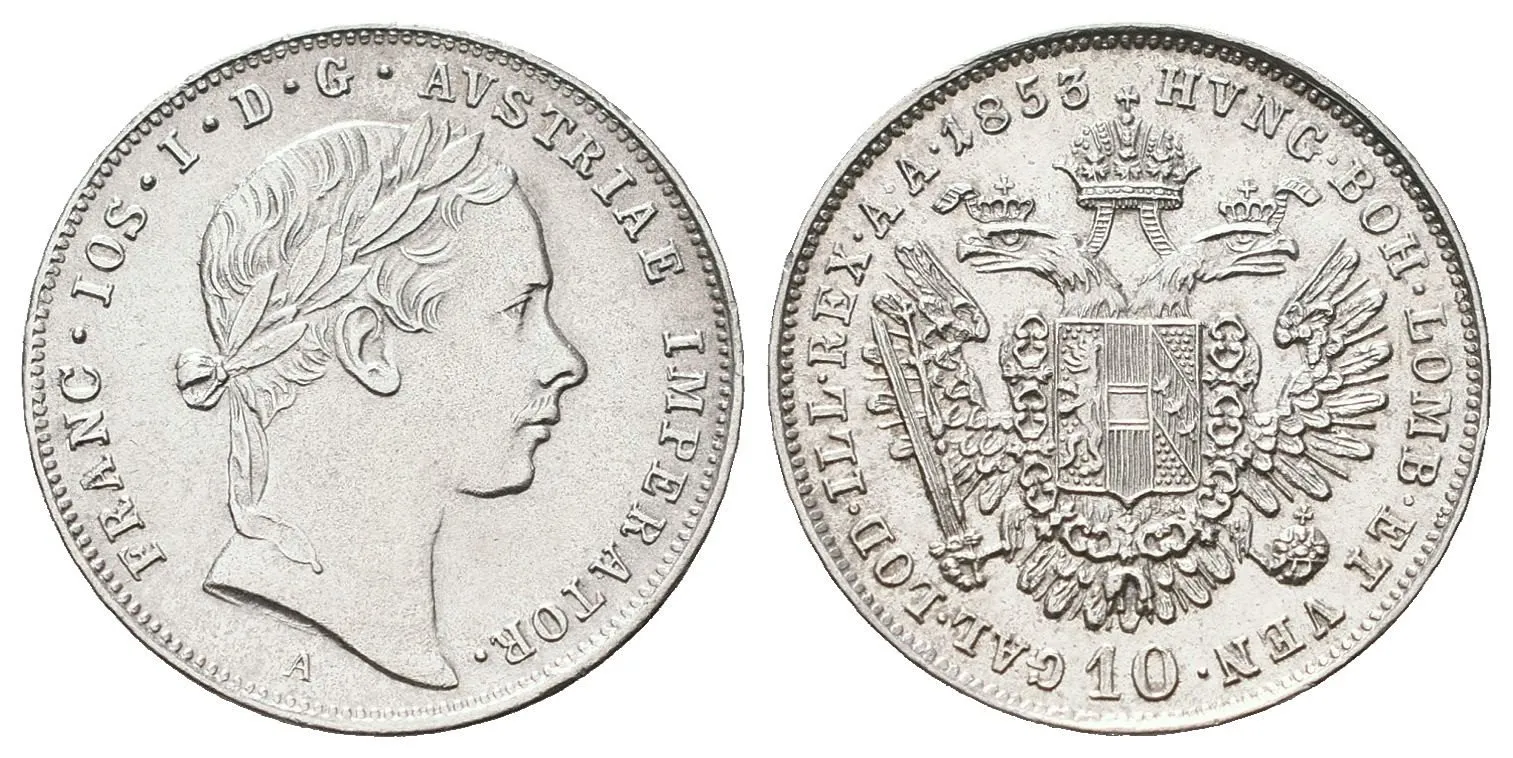 Konvenční měna, 1848 - 1857 — 1