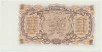 Československo, 1 Koruna 1953, tisk Praha, série NP, perf. 3 m.d., Hej.89b1.S1 - fotografie 2