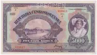 5000 Koruna 1920, série C, SPECIMEN, Hej.17b.S1