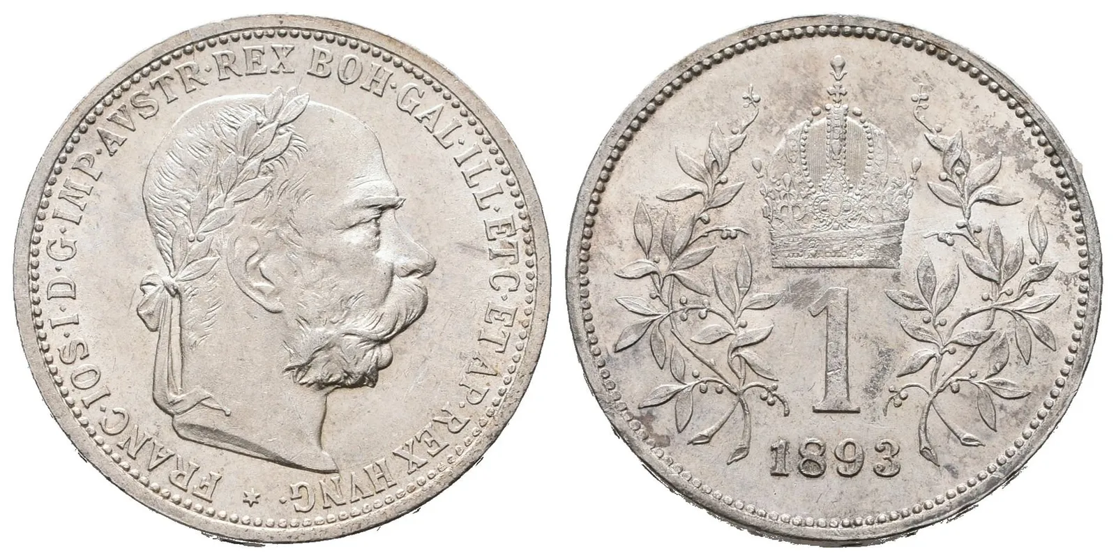 1 Koruna 1893, luxusní zachovalost
