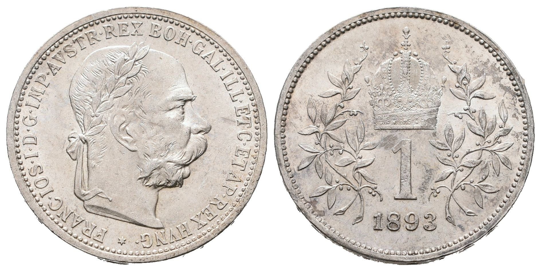1 Koruna 1893, luxusní zachovalost