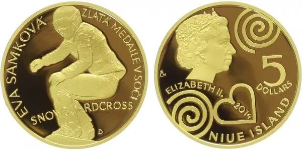 5 Dollars 2014 - Eva Samková - olympijská vítězka