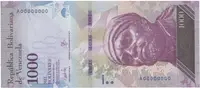 Venezuela, 1000 Bolivares 2017, anulát - vzor, A 00000000, P.94bsA
