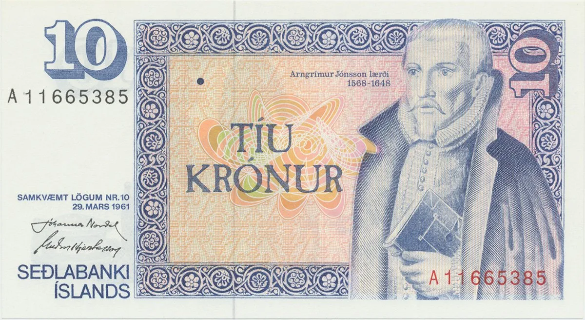 Island, 10 Krónur 1961(1981), P.48a