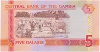 Gambie, 5 Dalasis (2001), P.20c - fotografie 2