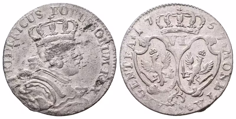 Prusko, 6 Groš 1757 C