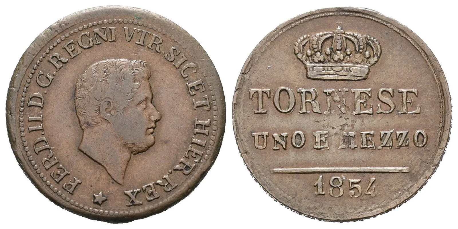 Itálie - Neapol a Sicilie, Ferdinand II., 1830 - 1859 — 1