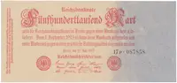 Německo, 500 000 Mark 1923, Ro.91b