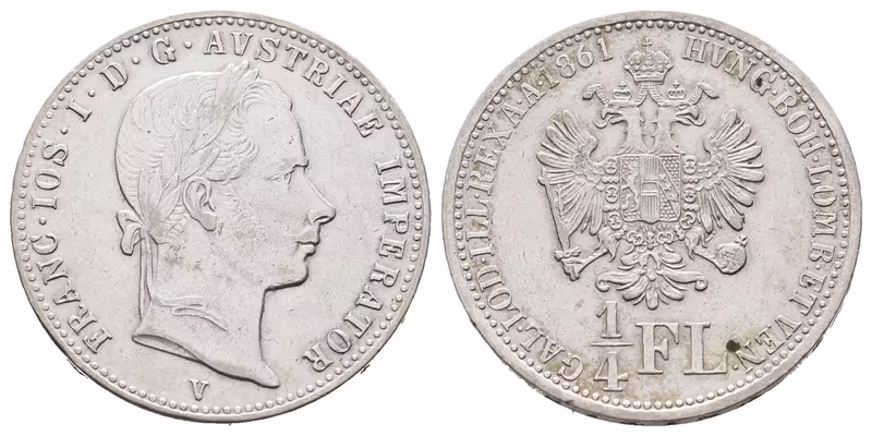 1/4 Zlatník 1861 V