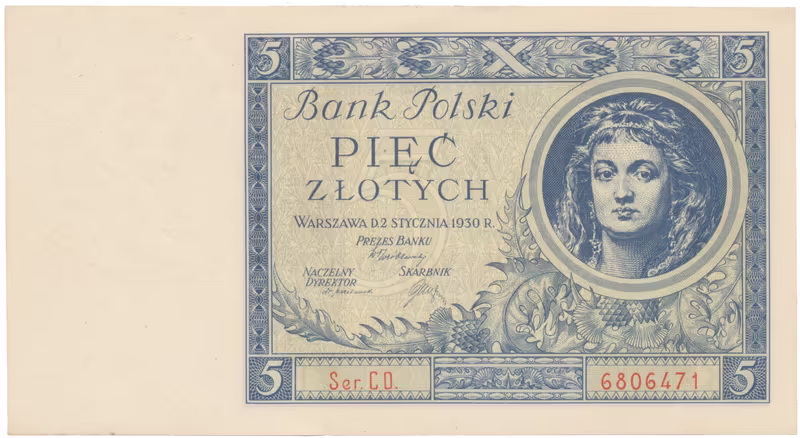 Polsko, 5 Zlotych 1930, Hej.PL3b