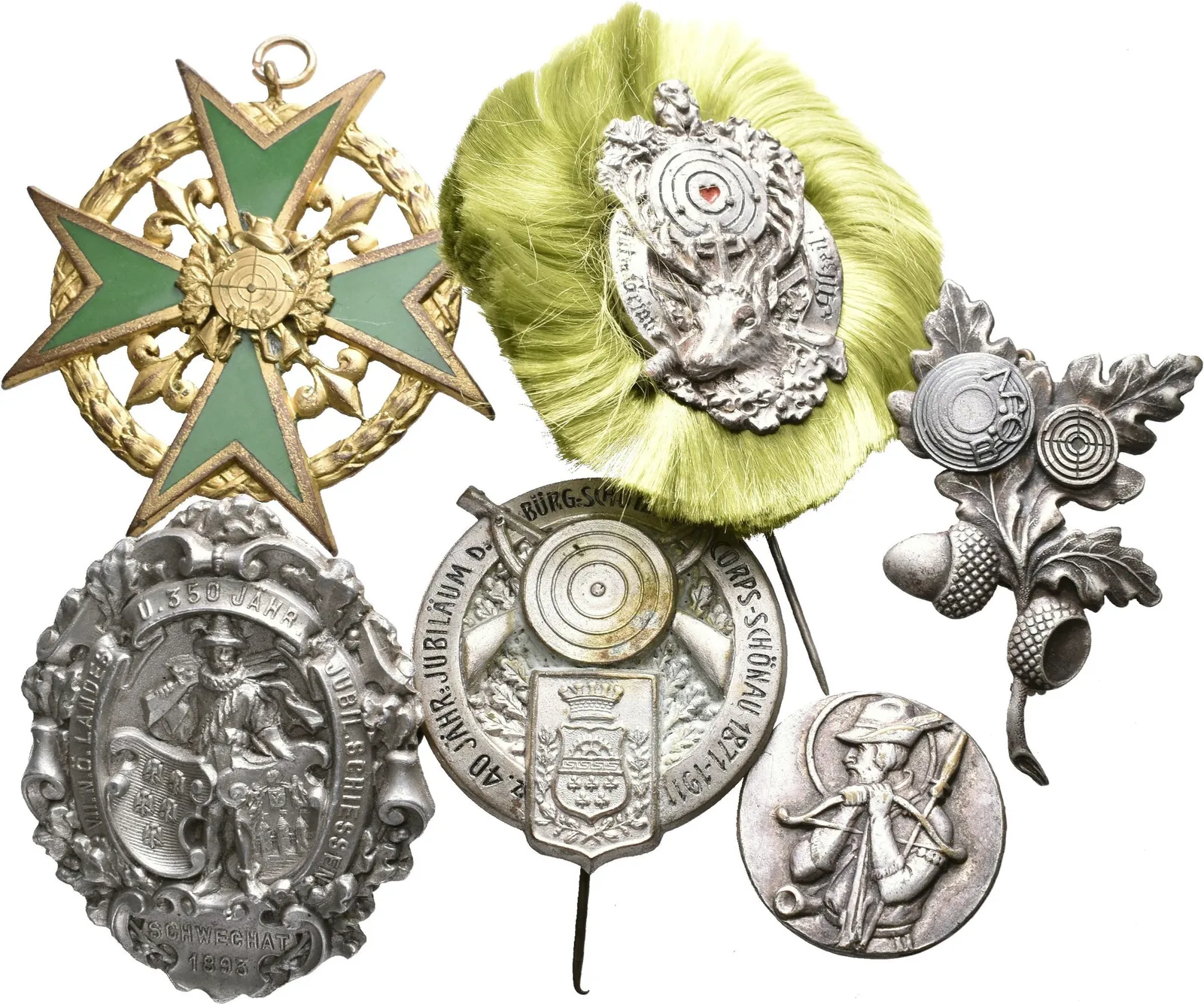 Soubor střeleckých odznaků - Schwechat 1893, Jubilejní střelby Schönau — 1