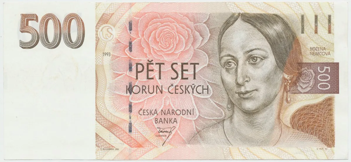 Česká republika, 500 Koruna 1993, série A, tisk Anglie, Hej..CZ10a1