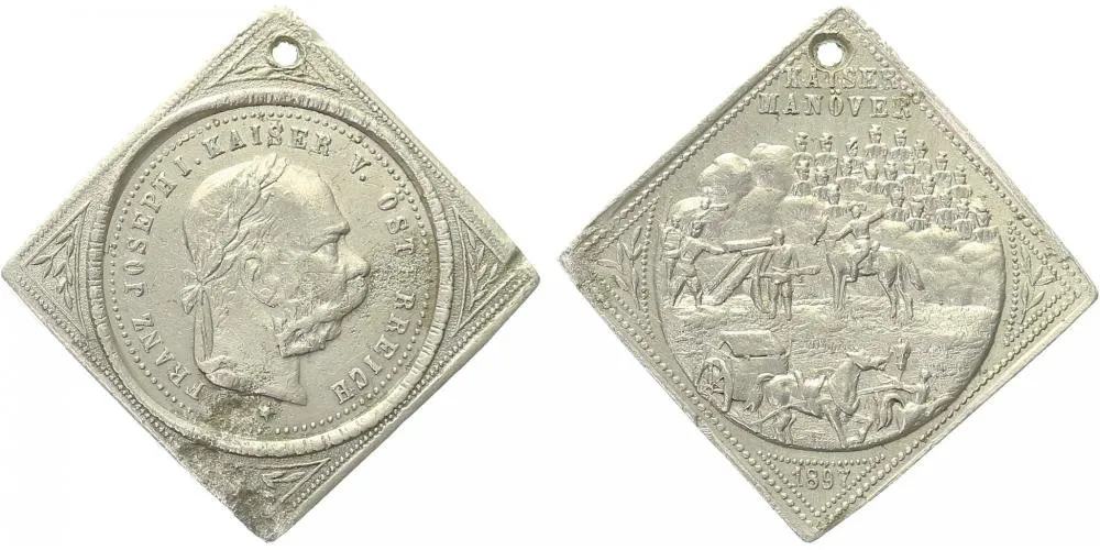 František Josef I., medaile vojenských manévrů — 1