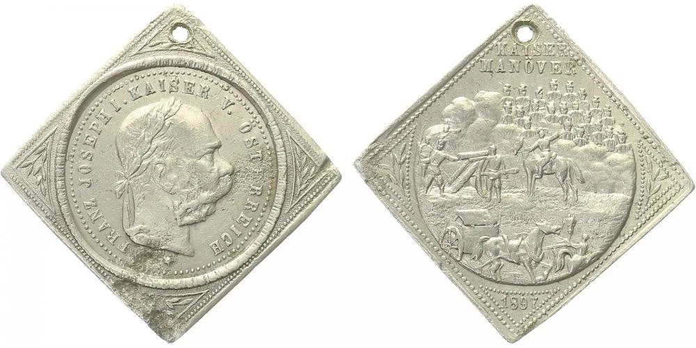 František Josef I., medaile vojenských manévrů — 1