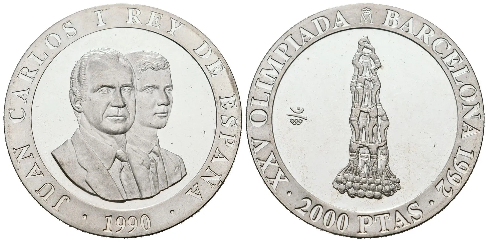 Španělsko, 2000 Pesetas 1990 - Castell