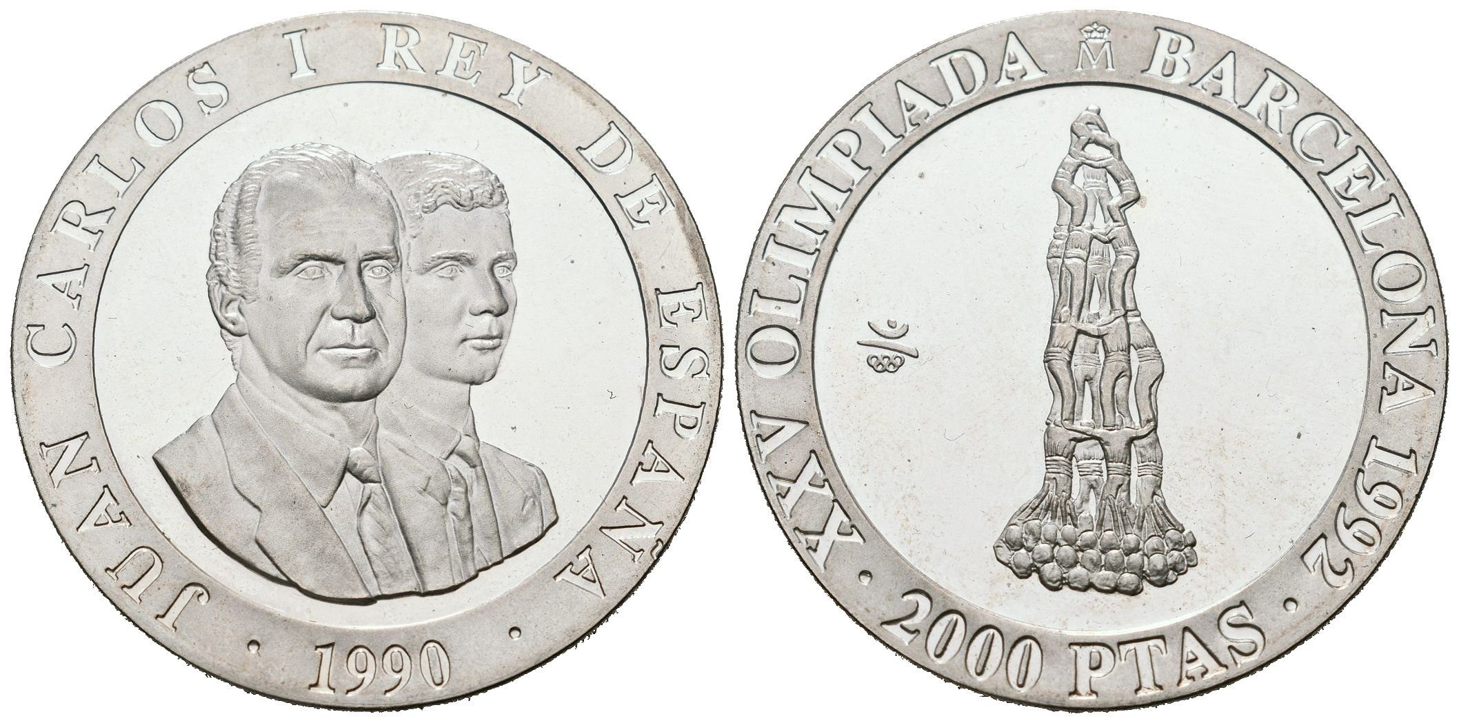 Španělsko, 2000 Pesetas 1990 - Castell