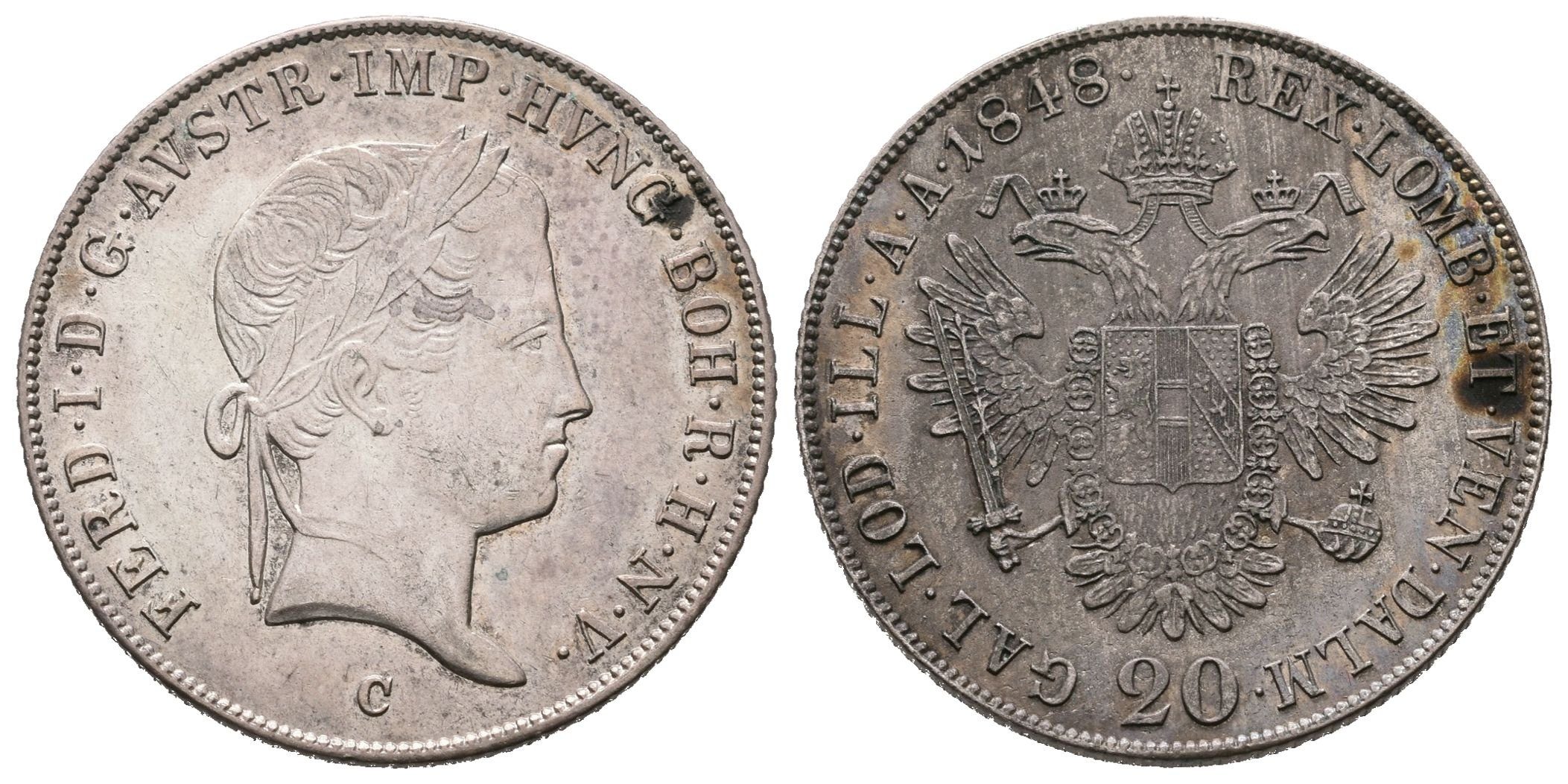 Ferdinand V., 20 Krejcar 1848 C