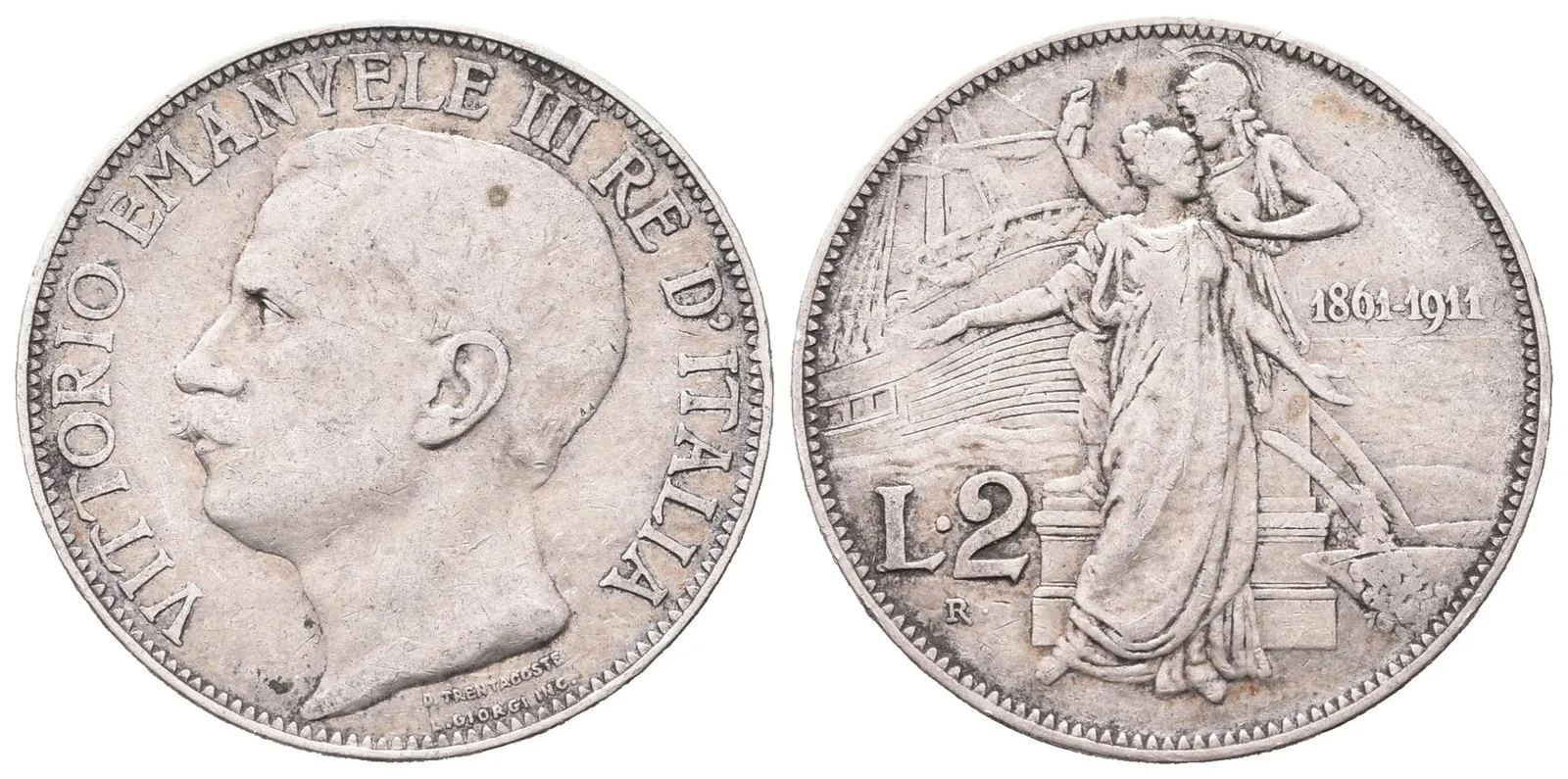 Itálie, 2 Lira 1911 - Výročí