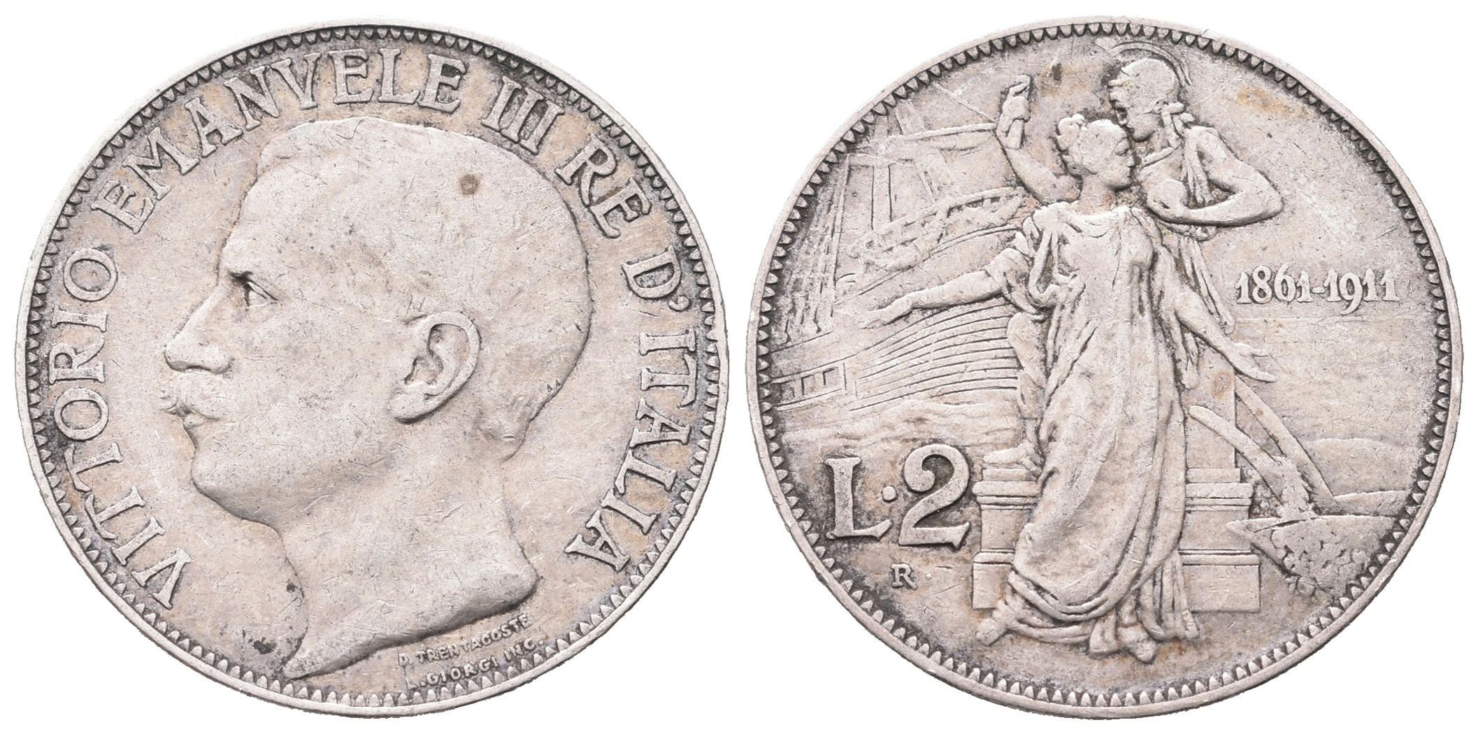 Itálie, 2 Lira 1911 - Výročí