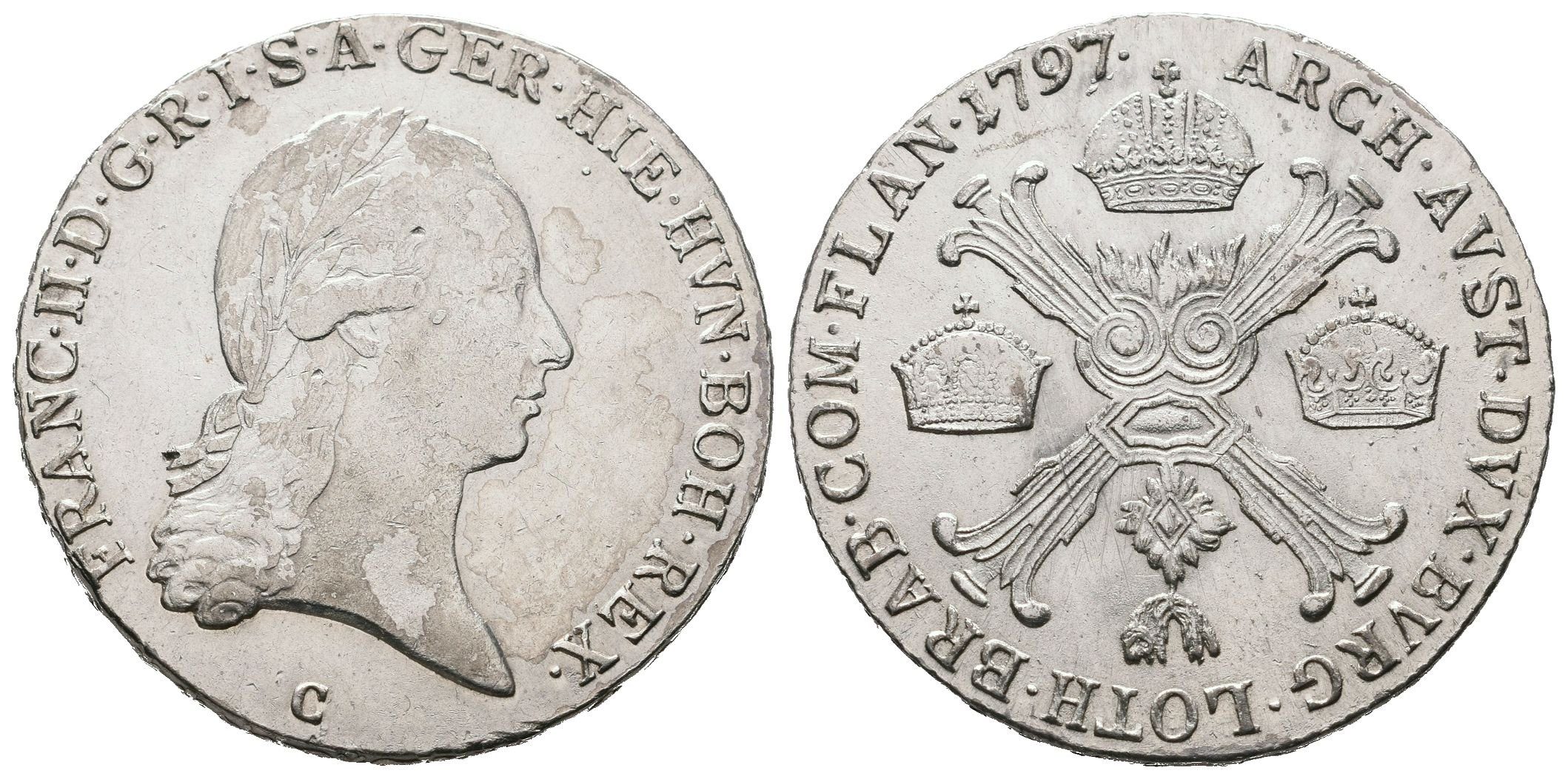 František II., 1/2 Tolar křížový 1797 C, Praha