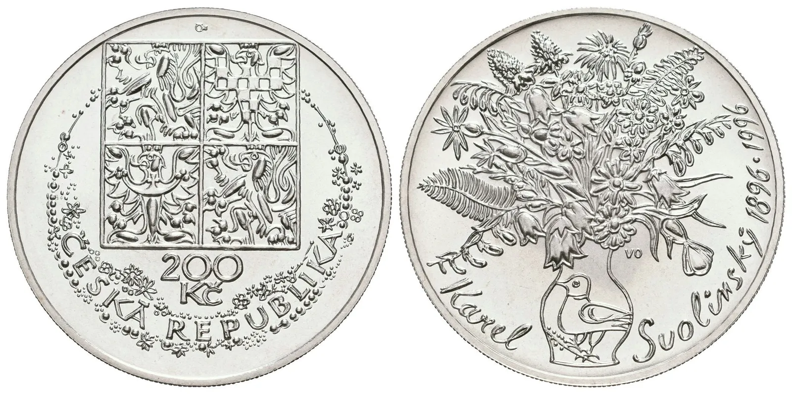 200 Kč 1996 - Karel Svolinský, kapsle, certifikát — 1
